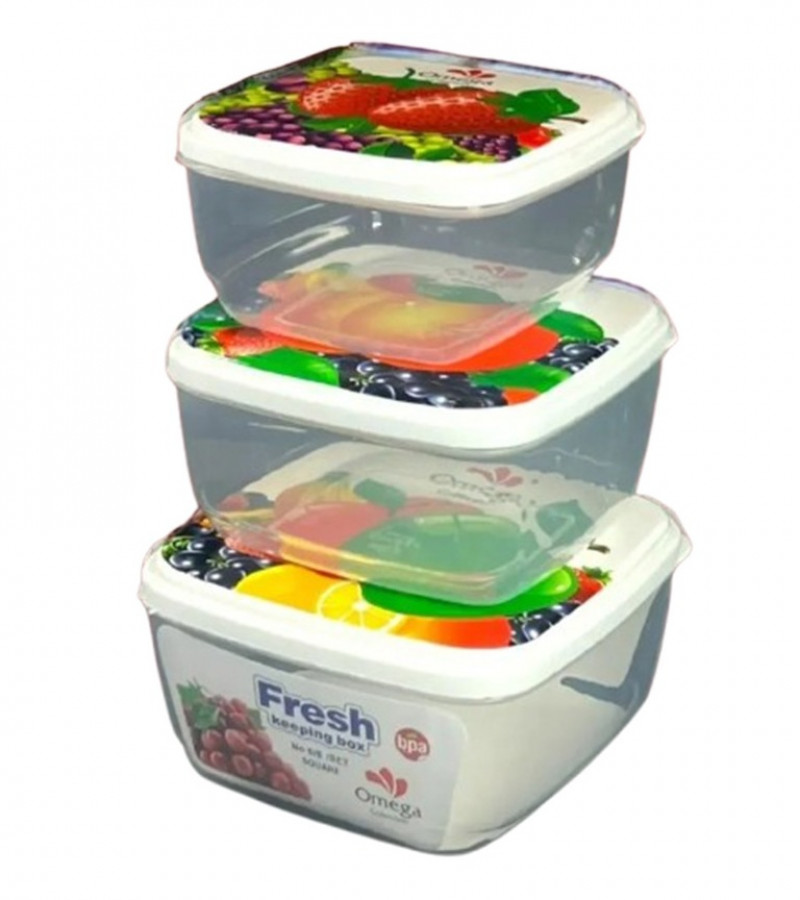 3 Square Storage Box Set